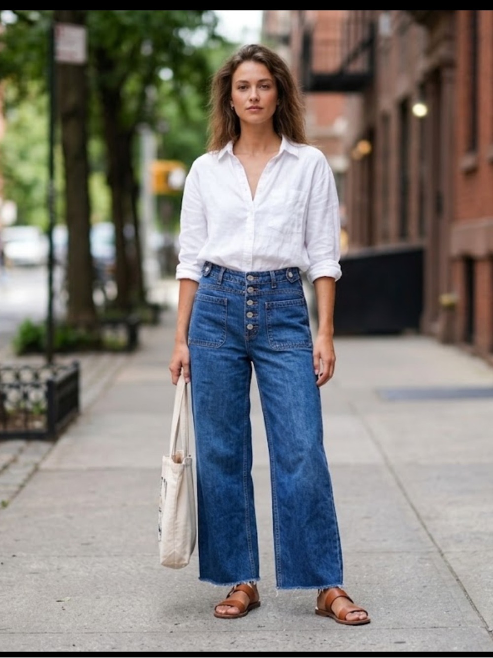 We The Free High-Rise Wide-Leg Jeans — Blue 981
